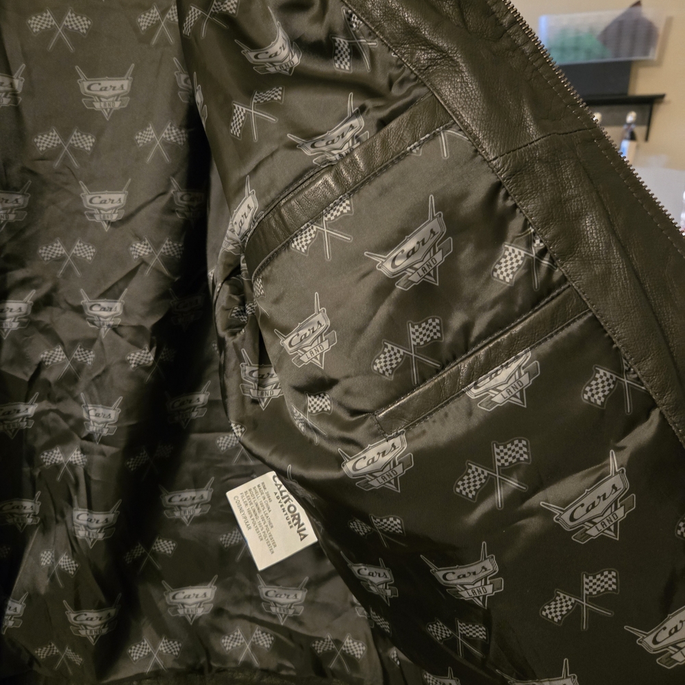 Disney Black Bomber Jacket with Red Accents - Picture 3 of 8